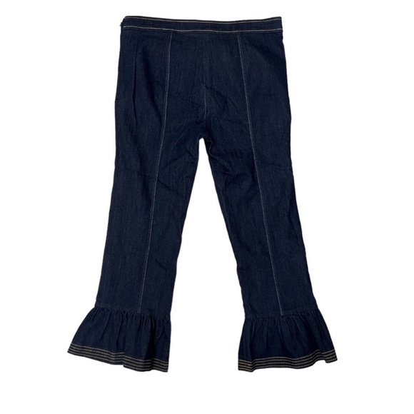 Cinq a Sept Celia Ruffle Flared Slim Leg Jeans | Dark Wash | 10 - Picture 4 of 8